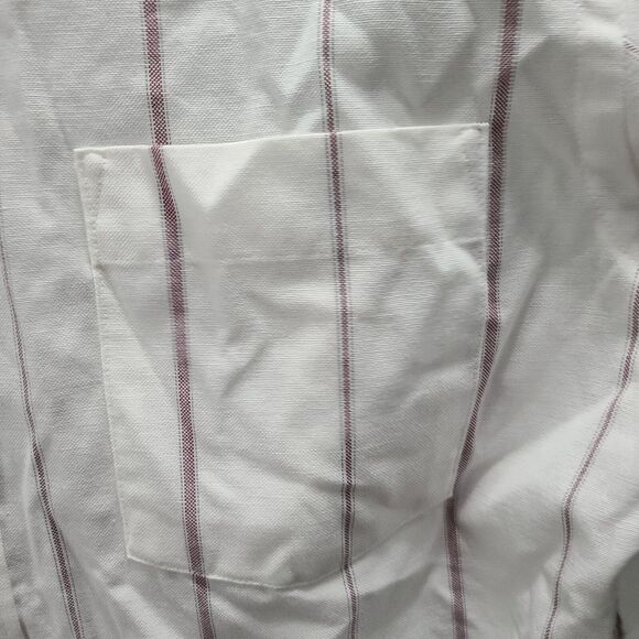 Enro Mens Button Up Shirt Multicolor Size 16 Cotton Blend Short Sleeve Collar - Picture 8 of 12